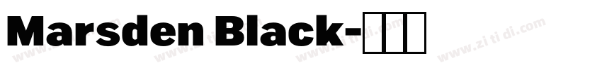 Marsden Black字体转换 Marsden Black字体转换
